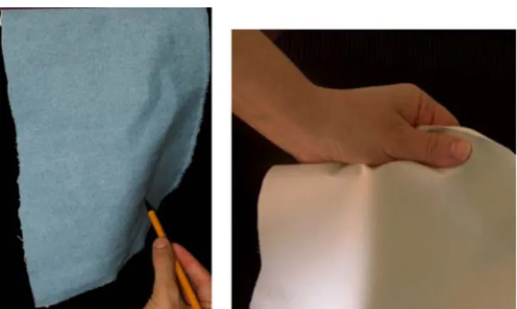 Fig. 2. Real counterpart: point and full hand interaction