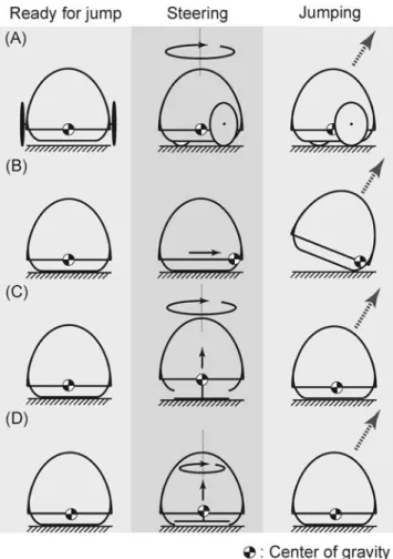 Table 3 Weighted evaluation of the four different working principles for the steering mechanism (Fig