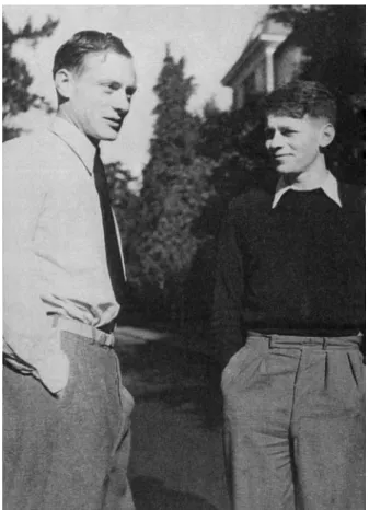 Abb. 2 Leopold Ettlinger (rechts) und Hans Samelson (links) w¨ahrend ihres Studiums in Z ¨urich