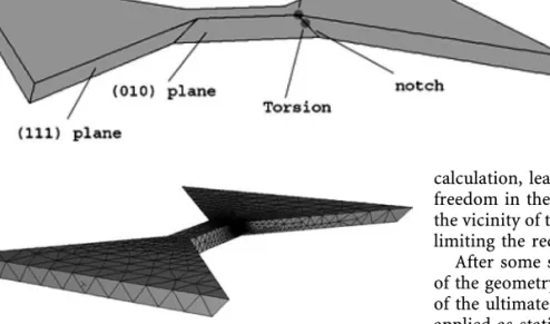 Fig. 3. Different maximum stress concen- concen-tration points for tensile and torsional test