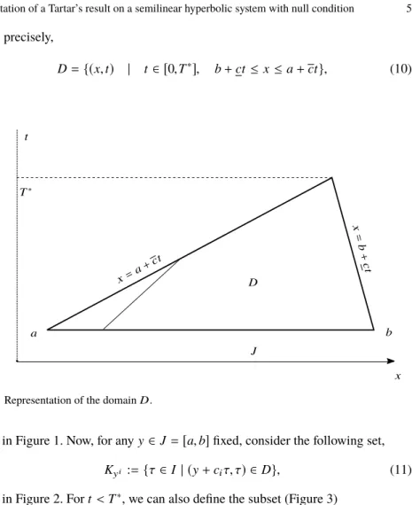 Fig. 1 Representation of the domain D .