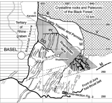 Fig. 2 The Rheinfelden lane in DT. The lane consists of the