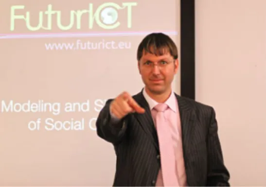 Fig. 1. Dirk Helbing, Initiator and Chair of the Scientific Committee of the FuturICT Flagship project (Photo: Peter Bentley).