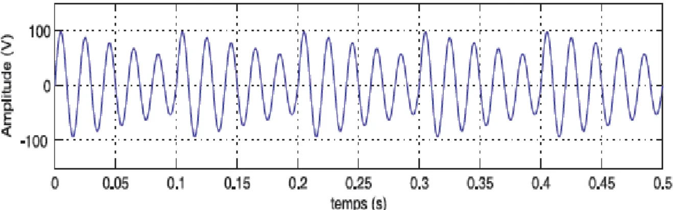 Fig. 1.2. Exemple de Fluctuation de tension.  