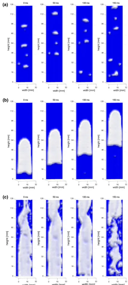 Fig. 11 Reconstruction of bubble width distribution;