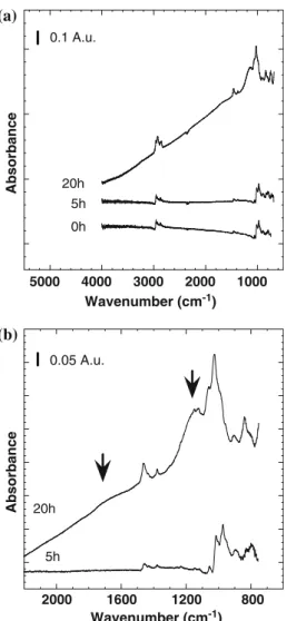 Figure 7 shows the temperature-programmed reac- reac-tion spectra (TPRS) of TBT on Fe
