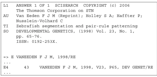 Figure 4. The representation of author names in the author field and the reference field of SCISEARCH may  be different, e.g