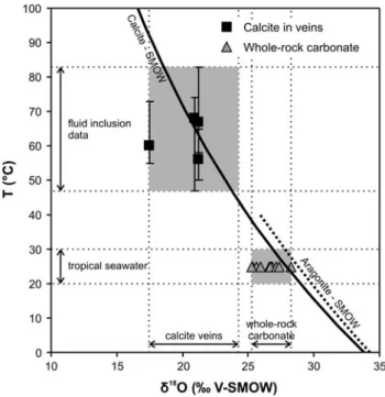 Fig. 12 d 13 C versus 86 Sr/ 87 Sr ratio of whole-rock carbonate and vein calcite