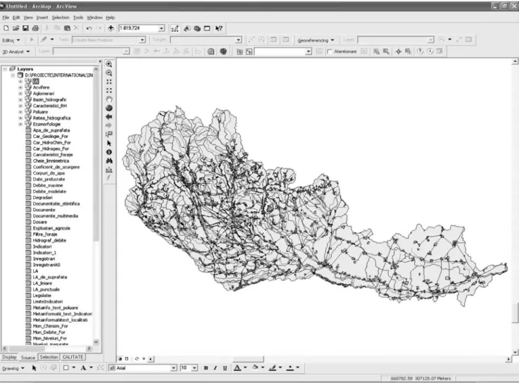 Fig. 2 Screenshot of the GIS platform