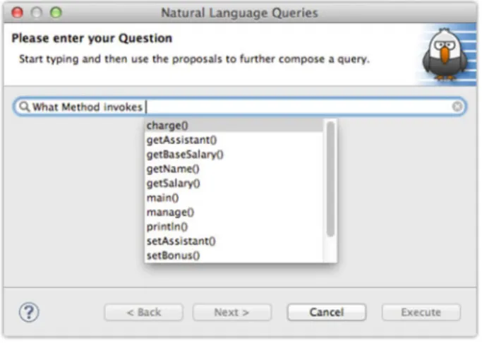 Fig. 6 The guided-input natural language interface powered by SEON