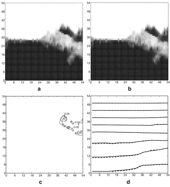 Fig. 5 Counter-current flow in the heterogeneous permeability field.