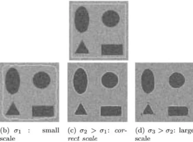 Figure 2. Illustration of the scale issue in the active contour model.