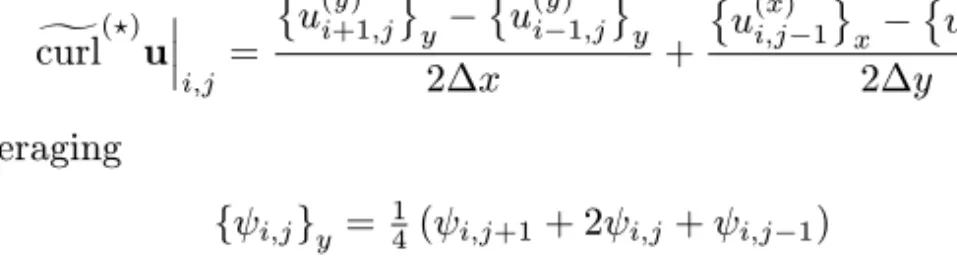 Figure 3.1: Discrete constraints coeﬃcients and corresponding ﬂux distributions for curl- and div-preservation, upper and lower row, respectively.