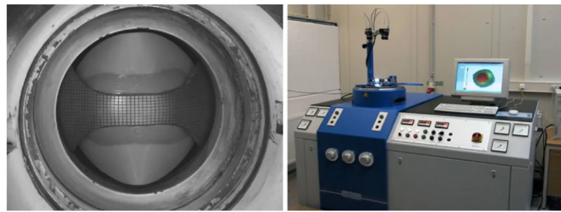 Fig. 1 Nakajima test setup.