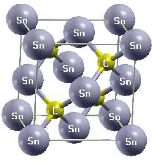 Figure 1.1: Structure cristalline de composé SnC