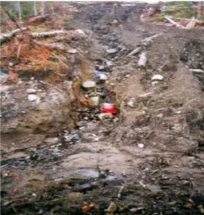 Figure 23:Erosion du parterre du remblai 