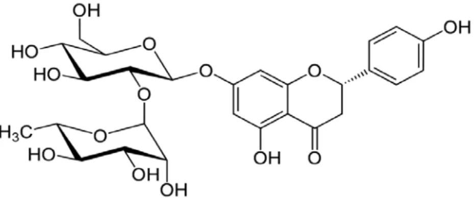 Figure 07: Formule chimique de la naringenine.  