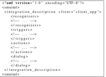 Fig. 6 A typical example of a SMUIML script