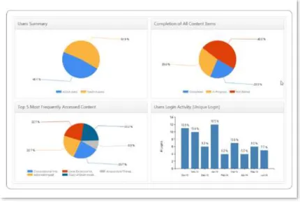 Figure 14 : Instancy Learning management system Analytics (Instancy, 2017) 