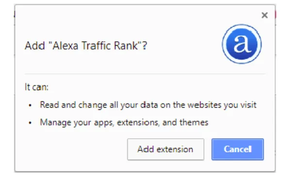 Figure 9: adding Alexa browser extension 