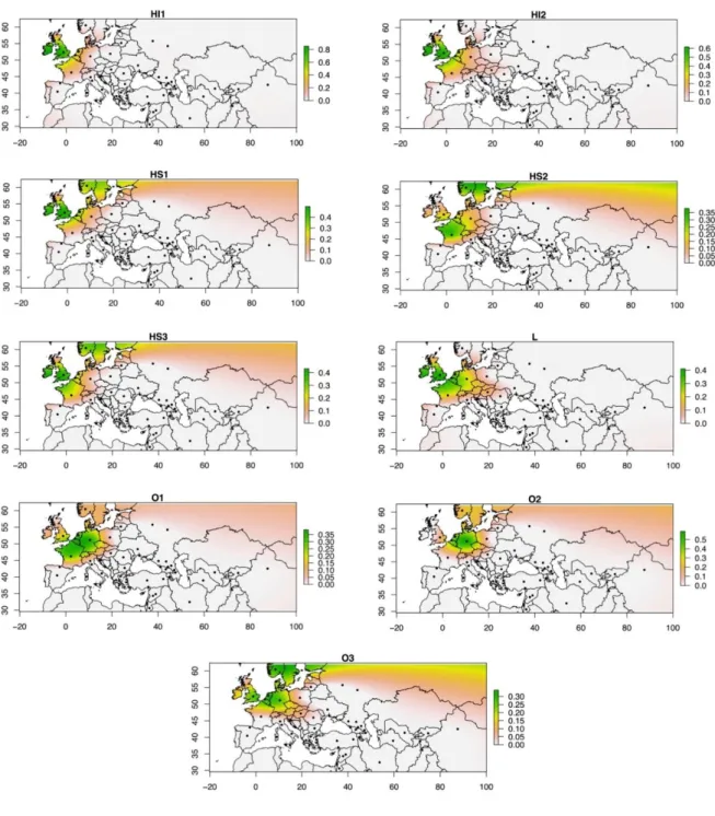 Figure S32 Geographic distribution of population similarity analysis for individual Anglo-Saxon ancient  samples
