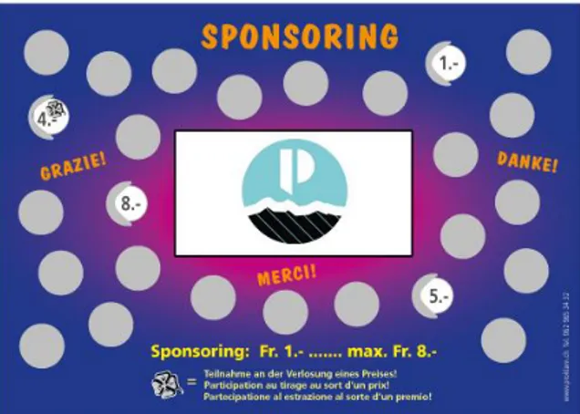 Figure  5 : Carte  à gratter  de sponsoring.