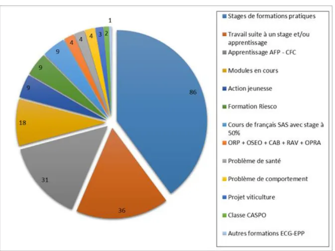 Illustration 12 : Statistiques du projet Service promotion 