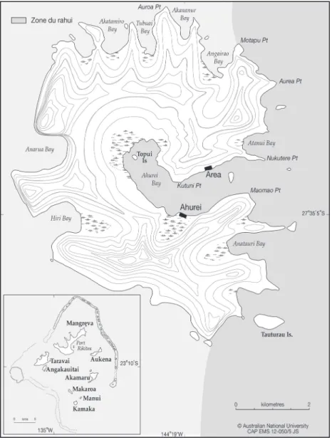Figure 19: Map of Rapa with the rahui zone