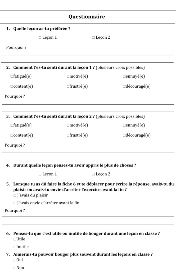 Figure 4: Questionnaire