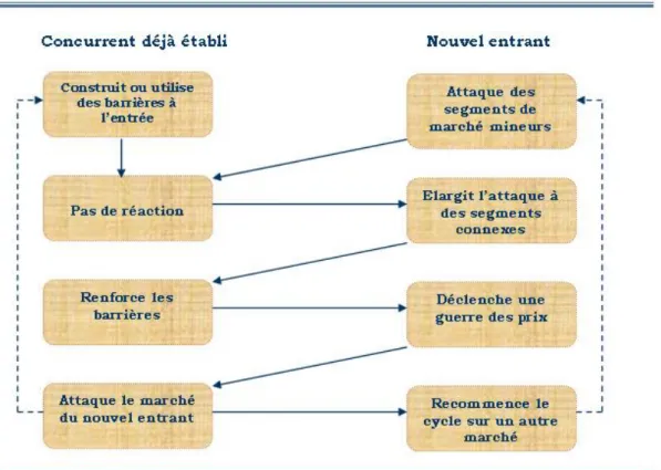 Figure 6 : cycles de concurrence