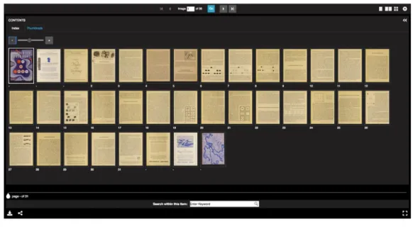 Figure 12: UV's expanded thumbnails overview 