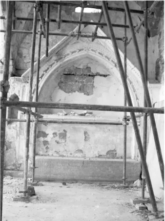 Fig. 5. Capilla-altar y sepultura de la abadesa Échive  de Dampierre, 1340. Nicosia, iglesia armenia (Santa  María de Tiro).