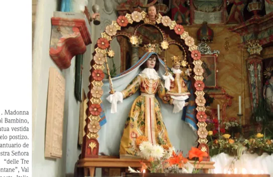 Fig. 1. Madonna  col Bambino,  estatua vestida  con pelo postizo. 