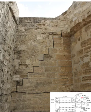 Fig. 22. Elevation 2000. Connecting wall between north transept and eastern apse.