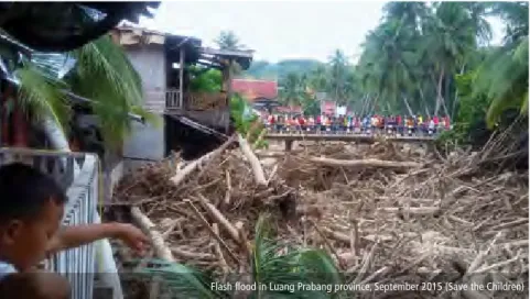 Figure 1. In Viengthong District and Kalum District (upland  areas of central and southern Laos), communities with the  highest vulnerability and those with no access to roads are  also the ones who benefit least from DRR.
