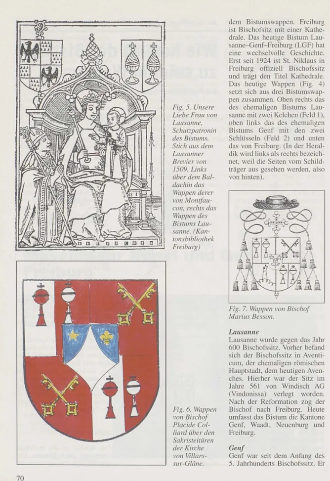 Fig. 5.  Unsere Liebe Frau von Lausanne, Schutzpatronin des Bistums.