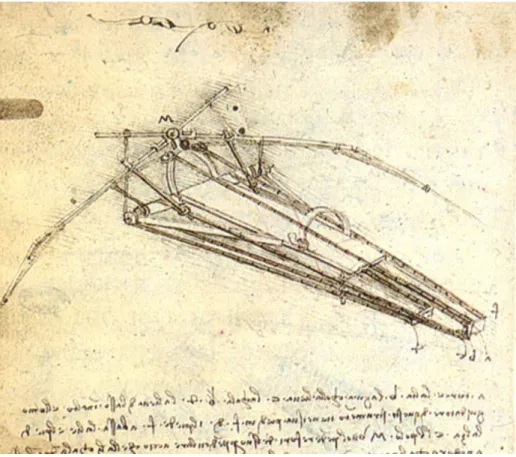 Figure 1. Design for a flying machine, Leonardo da Vinci (Source: 