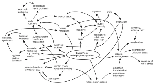 Figure 5. Illustration of the interaction network in anthropogenic systems.