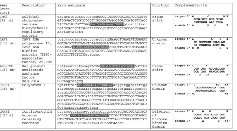 Table 1. Sequence properties of MBII-52 targets