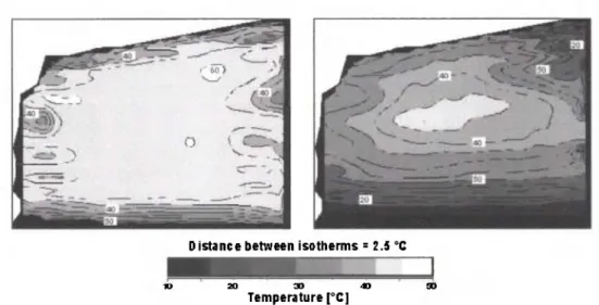 Figure 7: Luzzone Dam:Temperature Distribution Measured with the Brillouin System 15  and 55 Days after Concrete Pouring (Courtesy of L
