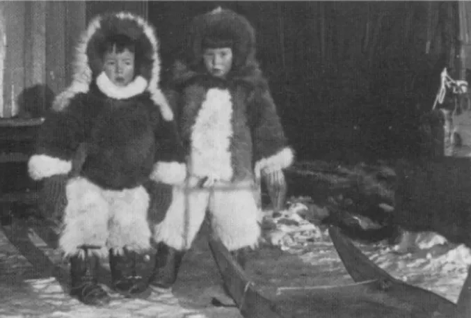 Fig. 9. The youth of today is the hope for the future, with due respect for the Eskimo cultural heritage and a life that is balanced between recently acquired technical skills and traditional hunter skills.