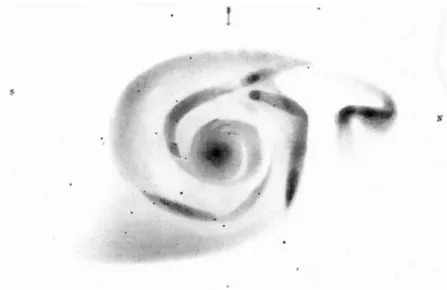 Figure 10. Fourth Earl of Rosse, Observations of Nebulae and Clusters of Stars Made with the Six-Foot and Three-Foot Reﬂectors by Birr Castle, from the year 1848 up to the year 1878, Dublin : Royal Dublin Society, 1880, Plate IV – lithograph of Hunter’s ﬁn