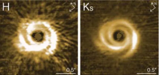 Figure 1. The disk around SAO 206462 from PDI VLT/NACO observations.