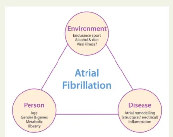 Figure 2 U-shaped relationship between the exercise dose and the relative risk of developing atrial fibrillation (AF)