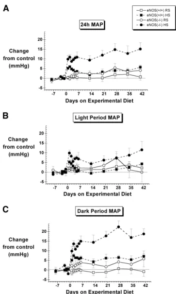 Table 1. Control period hemodynamics in the four groups of mice