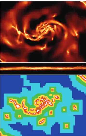 Figure 2. Rotation curve of our LMC-sized model, measured at t = 254 Myr.