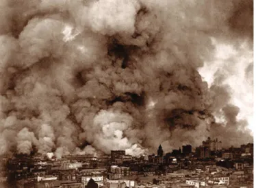 Figure 2.1: San Francisco - le gigantesque incendie consécutif au séisme de 1906 