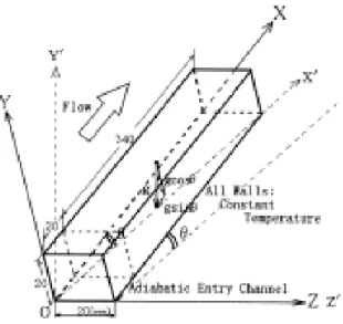 Figure I.3 : La configuration étudiée ainsi  que  les conditions aux limites [28]. 