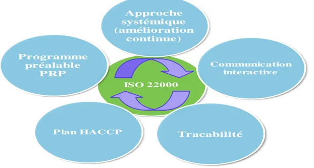 Figure 1.7 -Les éléments clé de la norme ISO 22.000
