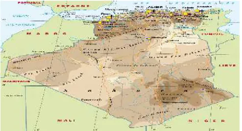 Figure 1 Carte générale de l'Algérie 15